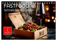 Vorderes Coverbild Fastfood - schnell, sündig, lecker (Tischkalender 2025 DIN A5 quer), CALVENDO Monatskalender