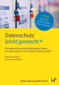 Vorderes Coverbild Datenschutz – leicht gemacht
