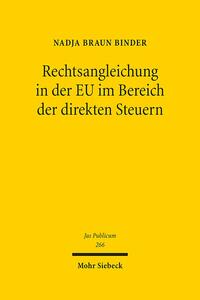 Vorderes Coverbild Rechtsangleichung in der EU im Bereich der direkten Steuern