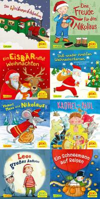 Vorderes Coverbild Pixi-8er-Set 37: Frohe Weihnachten mit Pixi (8x1 Exemplar)