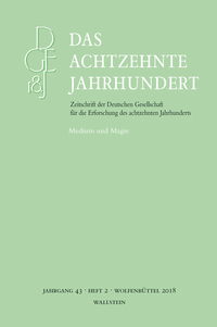 Vorderes Coverbild Das achtzehnte Jahrhundert 43/2