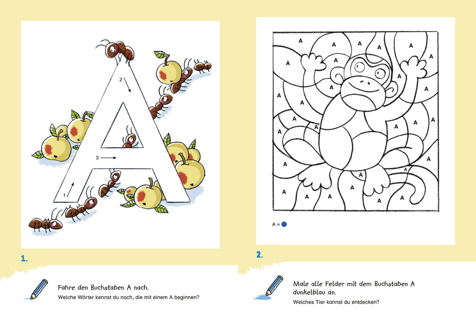 Beispielinhalt (Bild) Duden Leseprofi – Buchstabenspaß für die Vorschule