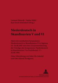 Vorderes Coverbild Niederdeutsch in Skandinavien V und VI