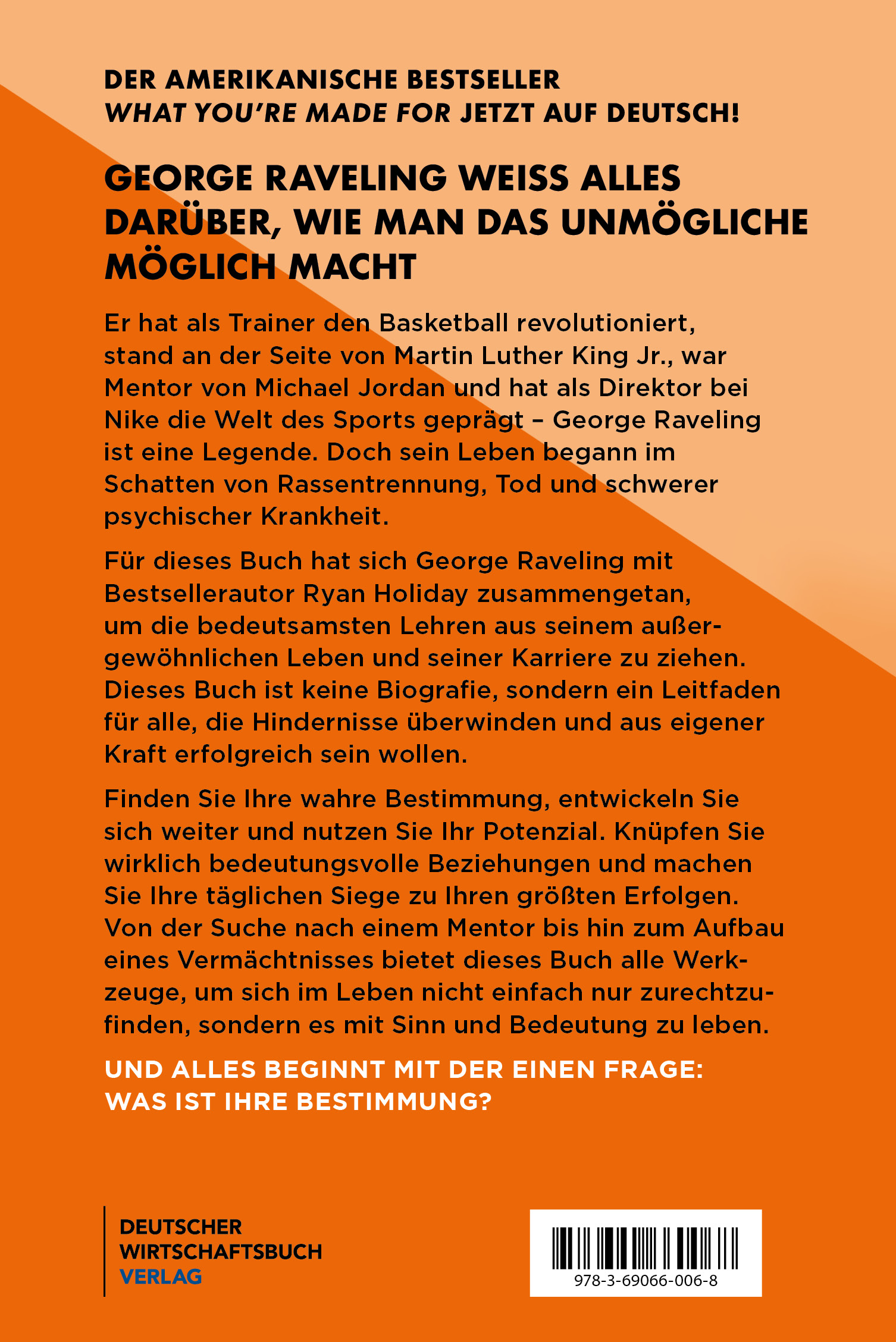 Rückseitencover Finde die Bestimmung deines Lebens