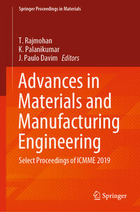 Vorderes Coverbild Advances in Materials and Manufacturing Engineering