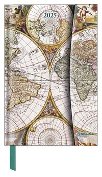 Vorderes Coverbild N NEUMANNVERLAGE - Antique Maps 2025 Diary, 10x15cm, Taschenkalender mit Magnetverschluss und Lesebändchen, Tasche für Visitenkarte, Jahres- und Monatsübersicht und internationales Kalendarium