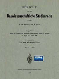 Vorderes Coverbild Bericht über eine Bauwissenschaftliche Studienreise nach der Pommerschen Küste