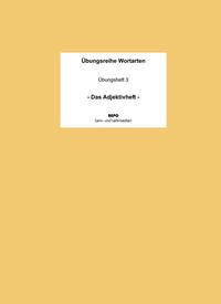 Vorderes Coverbild Übungsreihe Wortarten - Das Adjektivheft