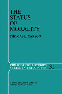 Vorderes Coverbild The Status of Morality