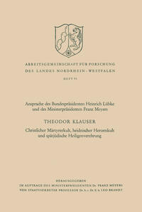 Vorderes Coverbild Christlicher Märtyrerkult, heidnischer Heroenkult und spätjüdische Heiligenverehrung