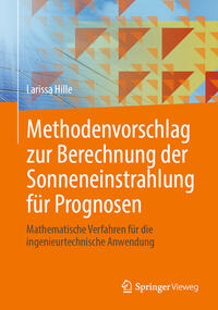 Vorderes Coverbild Methodenvorschlag zur Berechnung der Sonneneinstrahlung für Prognosen