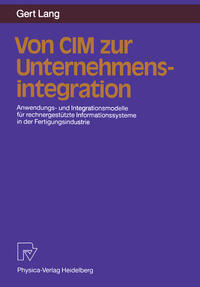 Vorderes Coverbild Von CIM zur Unternehmensintegration