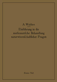 Vorderes Coverbild Einführung in die mathematische Behandlung naturwissenschaftlicher Fragen