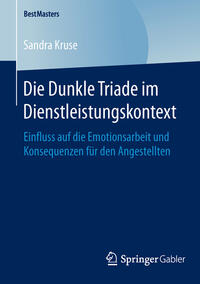 Vorderes Coverbild Die Dunkle Triade im Dienstleistungskontext