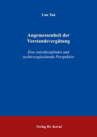 Vorderes Coverbild Angemessenheit der Vorstandsvergütung