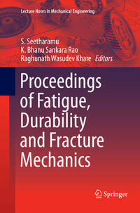 Vorderes Coverbild Proceedings of Fatigue, Durability and Fracture Mechanics