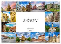 Vorderes Coverbild Bayern Impressionen (Wandkalender 2025 DIN A2 quer), CALVENDO Monatskalender
