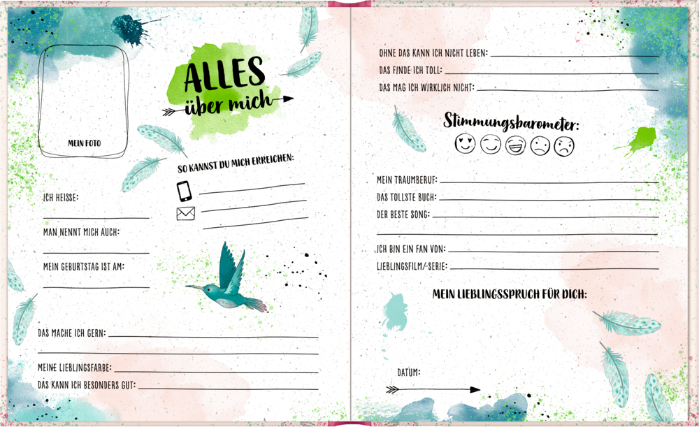 Beispielinhalt (Bild) Freundebuch