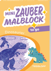 Vorderes Coverbild Mini Zaubermalblock to go. Dinosaurier