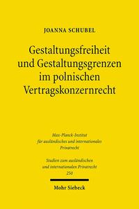 Vorderes Coverbild Gestaltungsfreiheit und Gestaltungsgrenzen im polnischen Vertragskonzernrecht