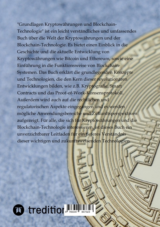Rückseitencover Grundlagen Kryptowährungen und Blockchain-Technologie