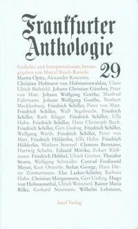 Vorderes Coverbild Frankfurter Anthologie. Gedichte und Interpretationen