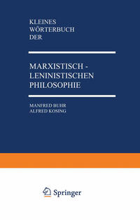 Vorderes Coverbild Kleines Wörterbuch der Marxistisch-Leninistischen Philosophie