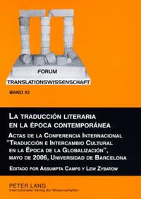 Vorderes Coverbild La traducción literaria en la época contemporánea