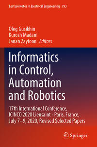 Vorderes Coverbild Informatics in Control, Automation and Robotics