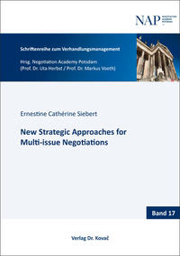 Vorderes Coverbild New Strategic Approaches for Multi-issue Negotiations