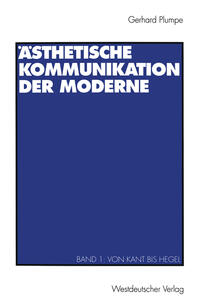 Vorderes Coverbild Ästhetische Kommunikation der Moderne
