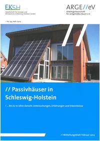 Vorderes Coverbild Passivhäuser in Schleswig-Holstein