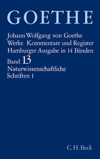 Vorderes Coverbild Goethes Werke Bd. 13: Naturwissenschaftliche Schriften I