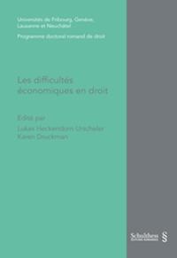 Vorderes Coverbild Les difficultés économiques en droit