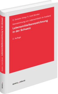 Vorderes Coverbild Lebensmittelkennzeichnung in der Schweiz