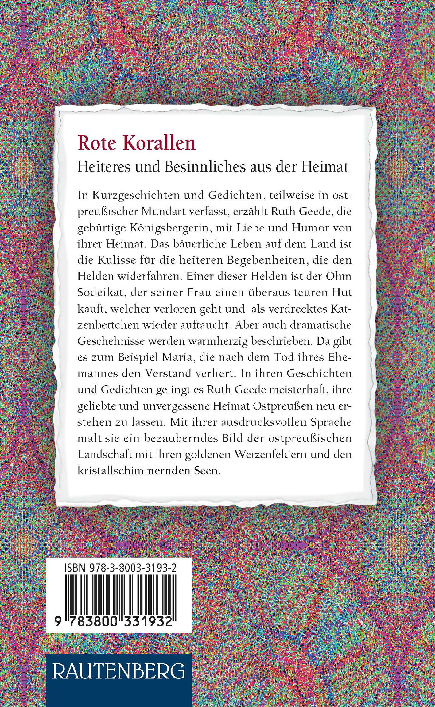 Rückseitencover Rote Korallen