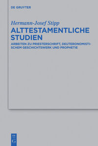 Vorderes Coverbild Alttestamentliche Studien