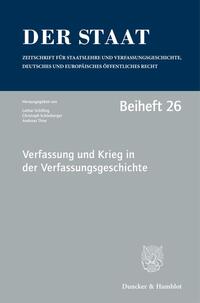 Vorderes Coverbild Verfassung und Krieg in der Verfassungsgeschichte.