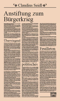 Vorderes Coverbild Anstiftung zum Bürgerkrieg