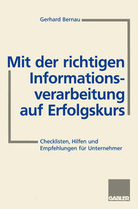 Vorderes Coverbild Mit der richtigen Informationsverarbeitung auf Erfolgskurs