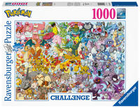 Vorderes Coverbild Ravensburger Puzzle 1000 Teile, Challenge Pokémon - Alle 150 Pokémon der 1. Generation als herausforderndes Puzzle für Erwachsene und Kinder ab 14 Jahren