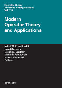 Vorderes Coverbild Modern Operator Theory and Applications