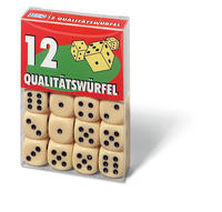 Vorderes Coverbild 12 Qualitätswürfel - Würfelspiel ab 8 Jahre