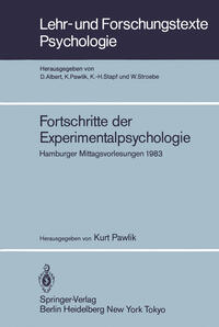 Vorderes Coverbild Fortschritte der Experimentalpsychologie