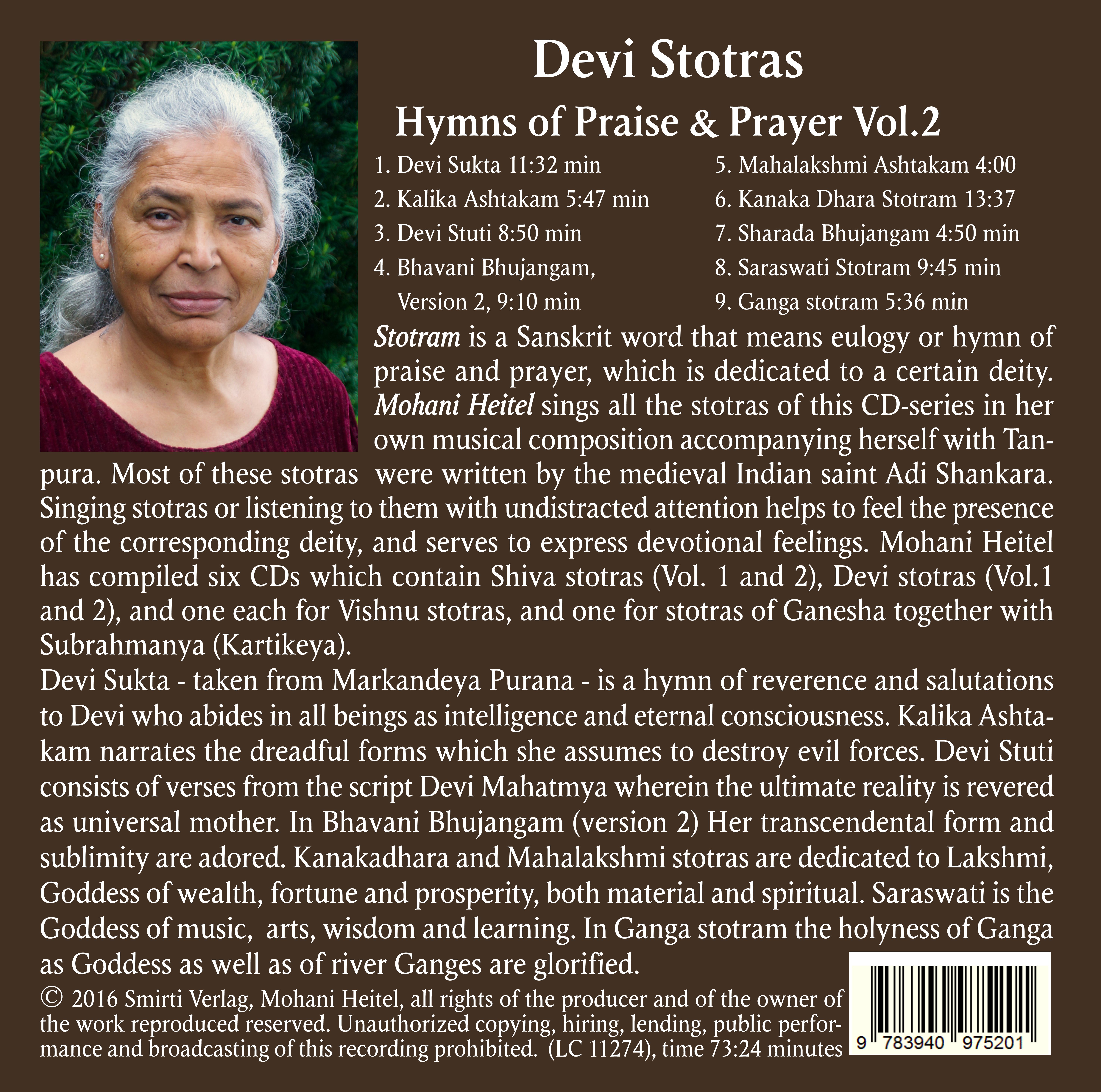 Rückseitencover Devi Stotras