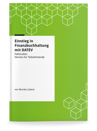 Vorderes Coverbild Einstieg in Finanzbuchhaltung mit DATEV - Fallstudien