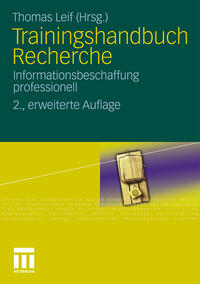 Vorderes Coverbild Trainingshandbuch Recherche