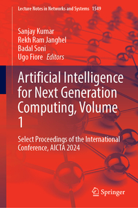 Vorderes Coverbild Artificial Intelligence for Next Generation Computing, Volume 1
