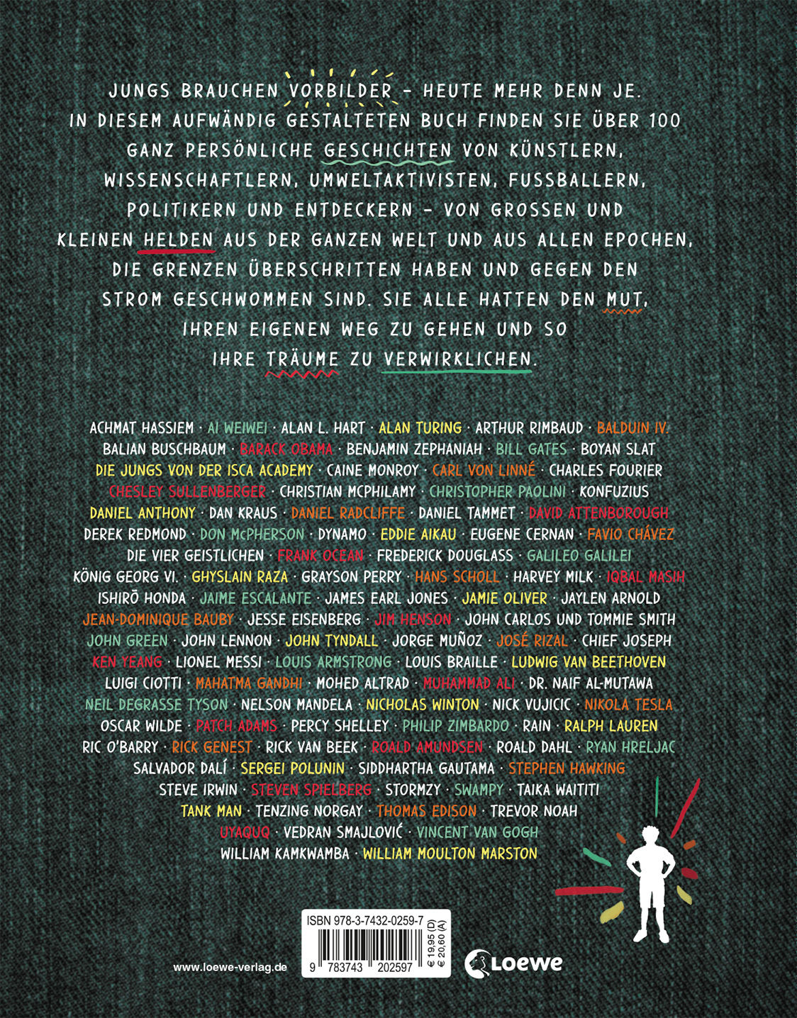 Rückseitencover Stories for Boys Who Dare to be Different - Vom Mut, anders zu sein