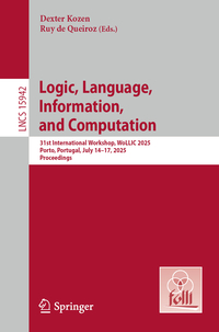 Vorderes Coverbild Logic, Language, Information, and Computation